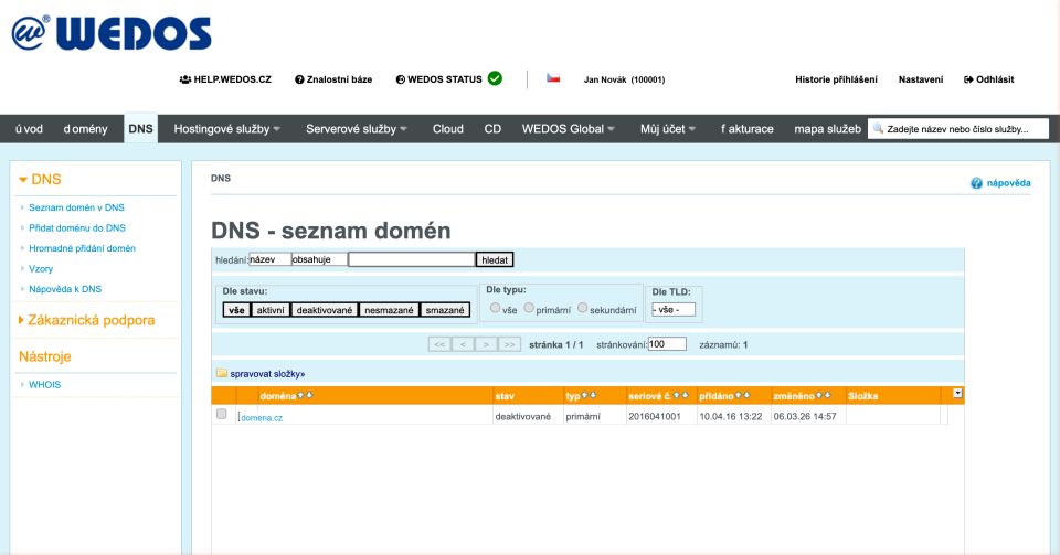 Jak nastavit DMARC záznam ve WEDOS